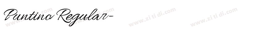 Puntino Regular字体转换 Puntino Regular字体转换
